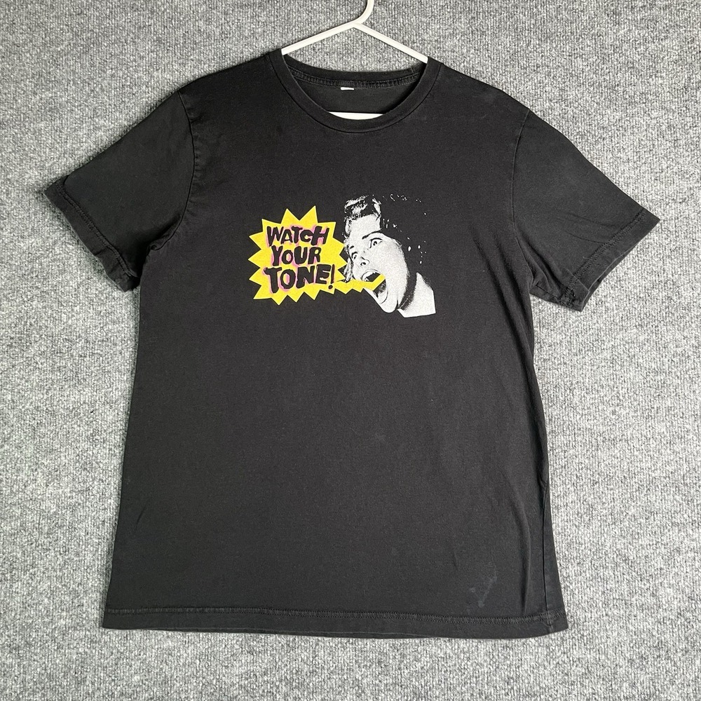 Girl Tones Watch Your Tone T-shirt‎ Adult M Medium Black Vintage Y2K Classic